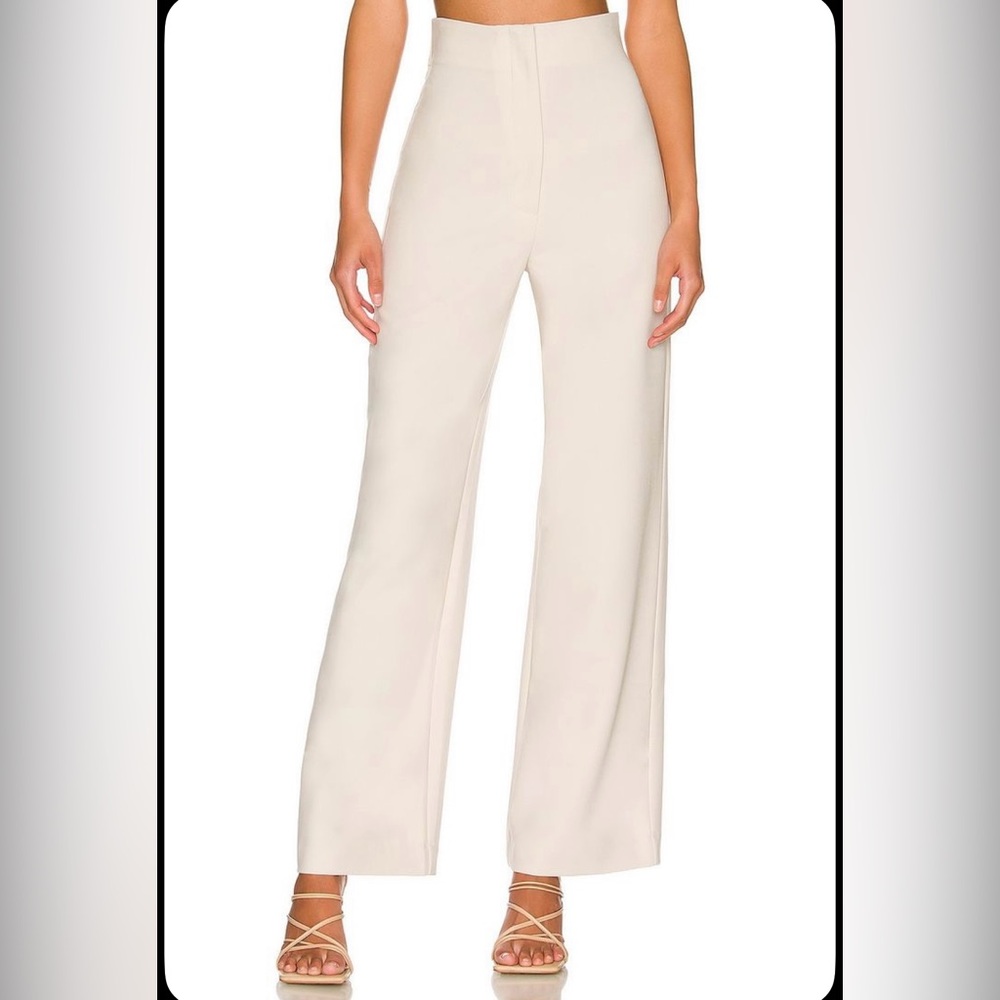 Bardot Anna Beige High Waist Pants